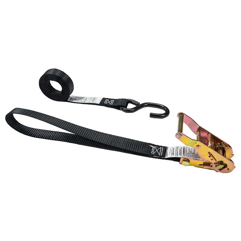 1 X 6' Motorcycle Tie Down Ratchet Strap With 12